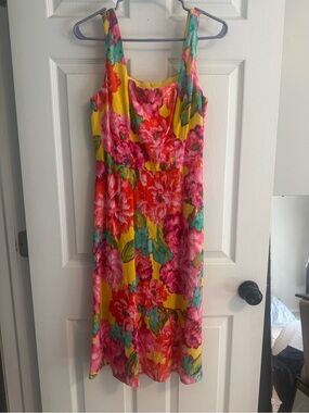 London Times Floral Print Dress 6